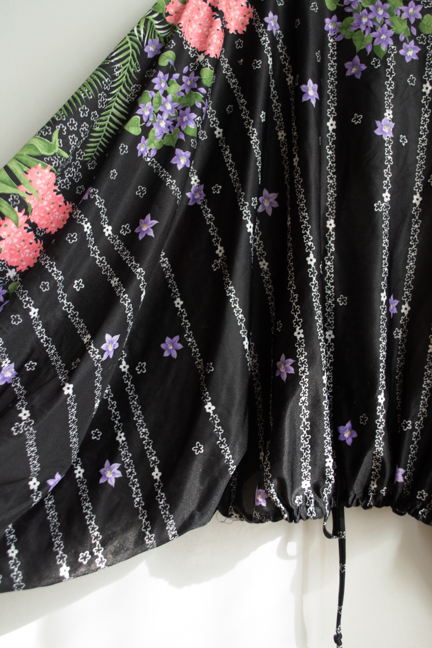 1970s Floral Disco Top, XS-L