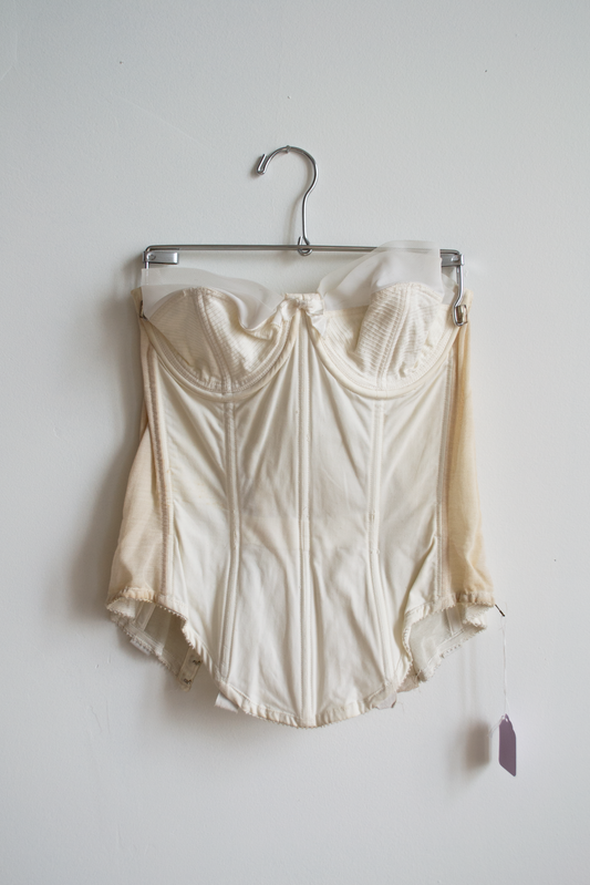 1950's White Bustier, 32B