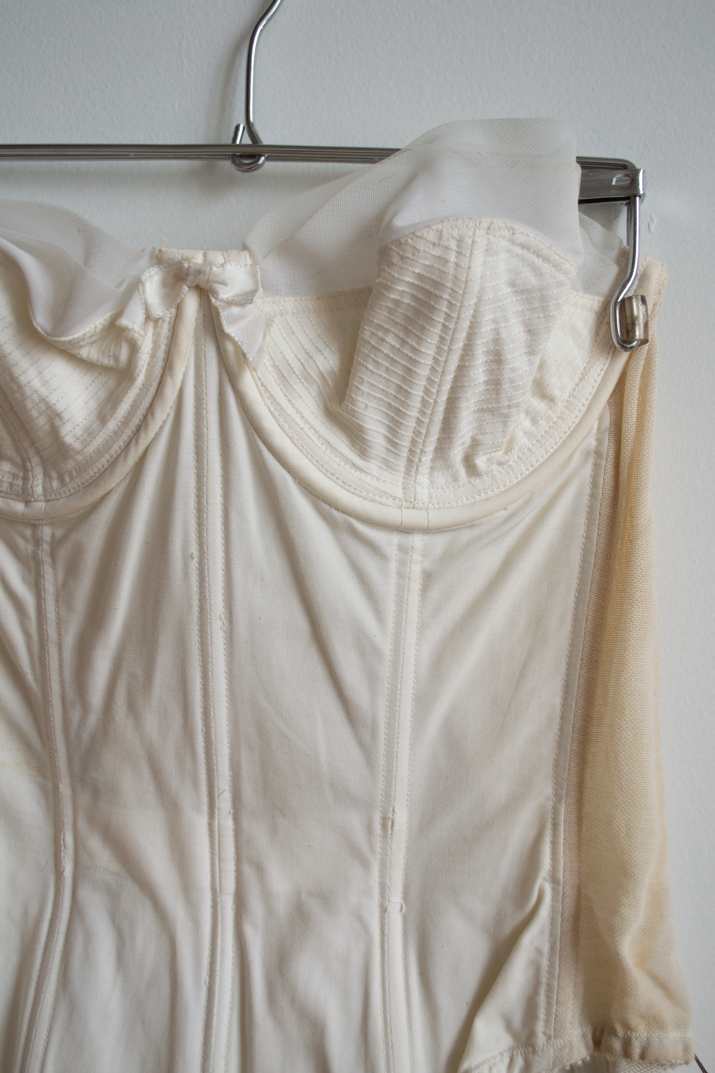 1950's White Bustier, 32B