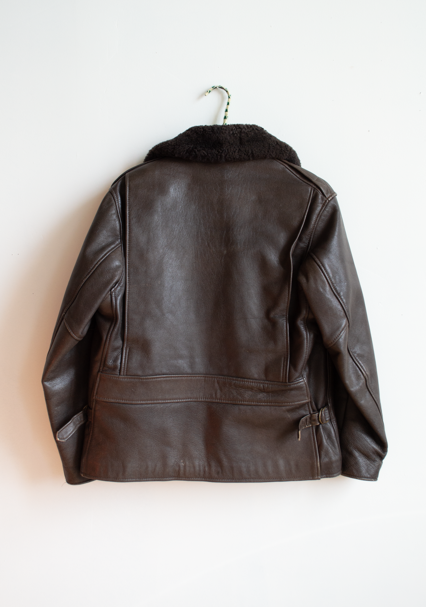 1990s LL.Bean Leather & Shearling Bomber, S