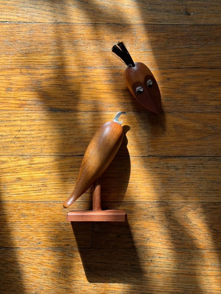 MCM Wooden Bird Bottle Opener
