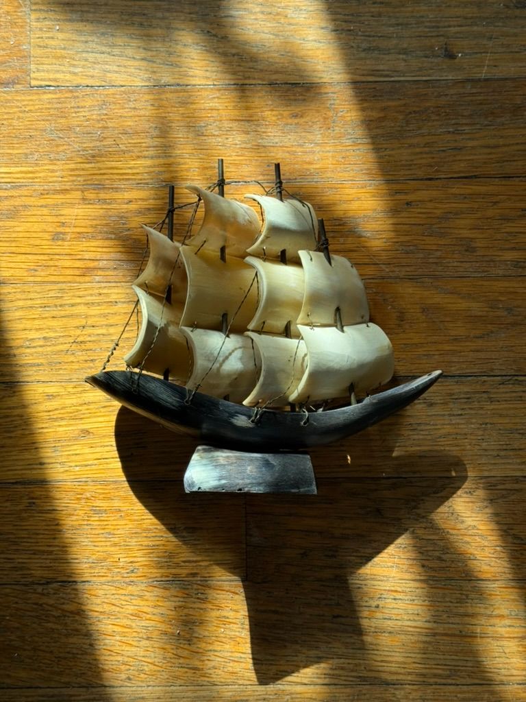 Horn Boat Sculpture