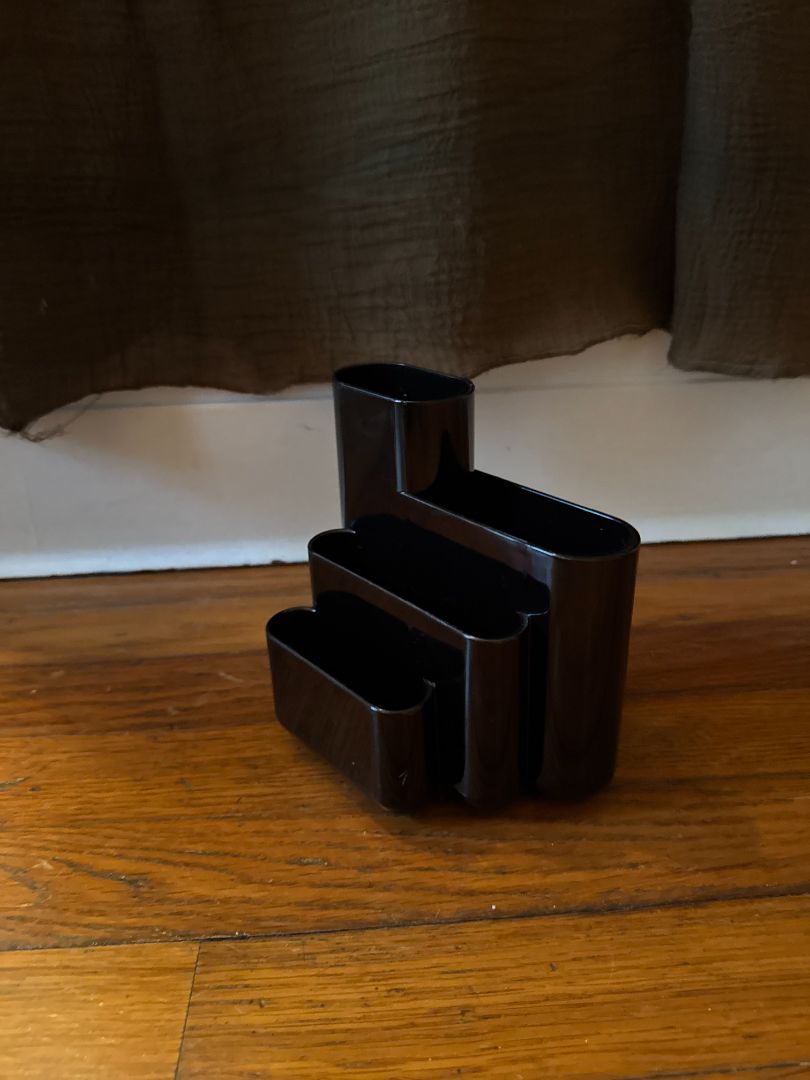 Black Tenex Tenex 1980's Desk Organizer