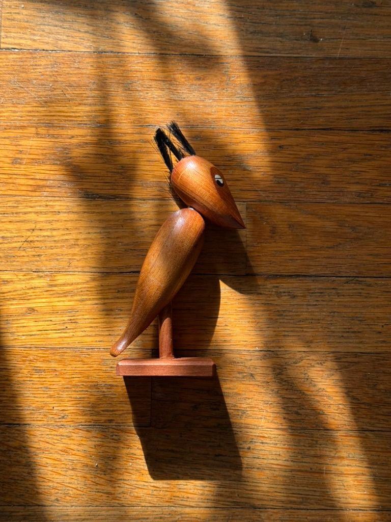 MCM Wooden Bird Bottle Opener