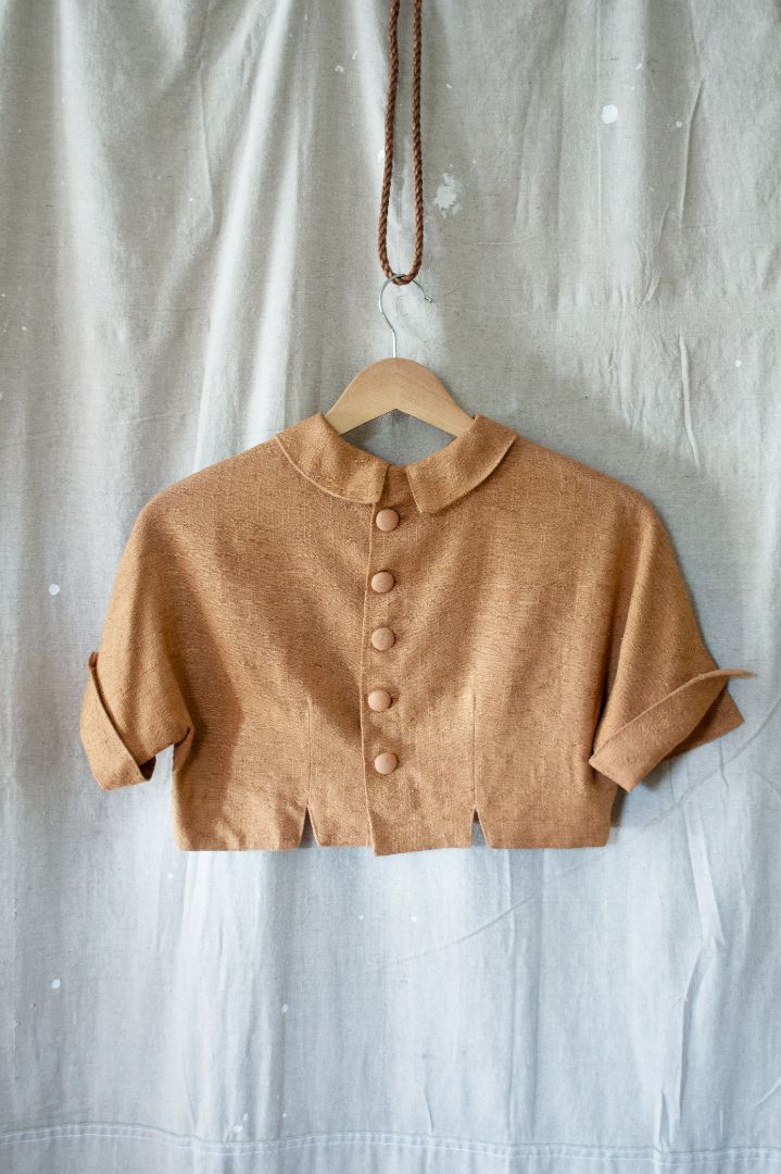 1940's Cropped Blouse (XS-S)
