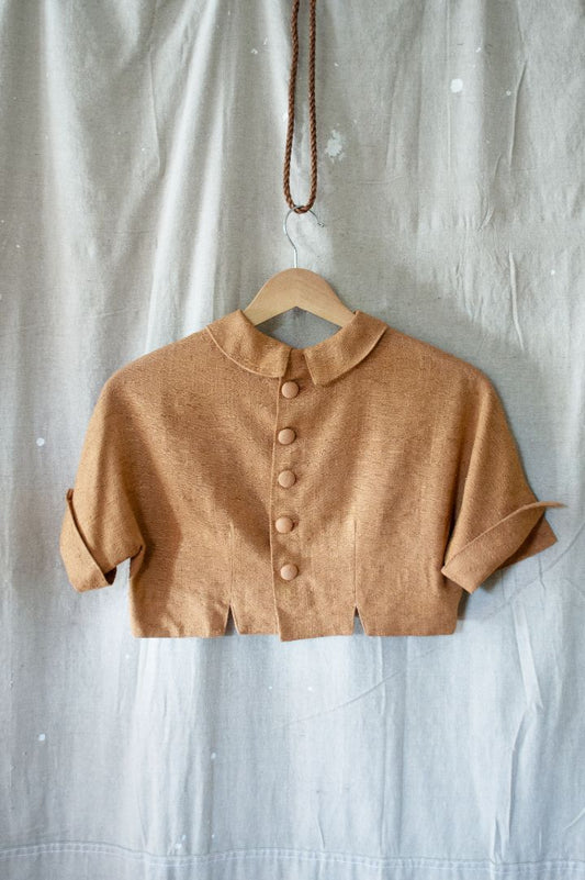 1940's Cropped Blouse (XS-S)