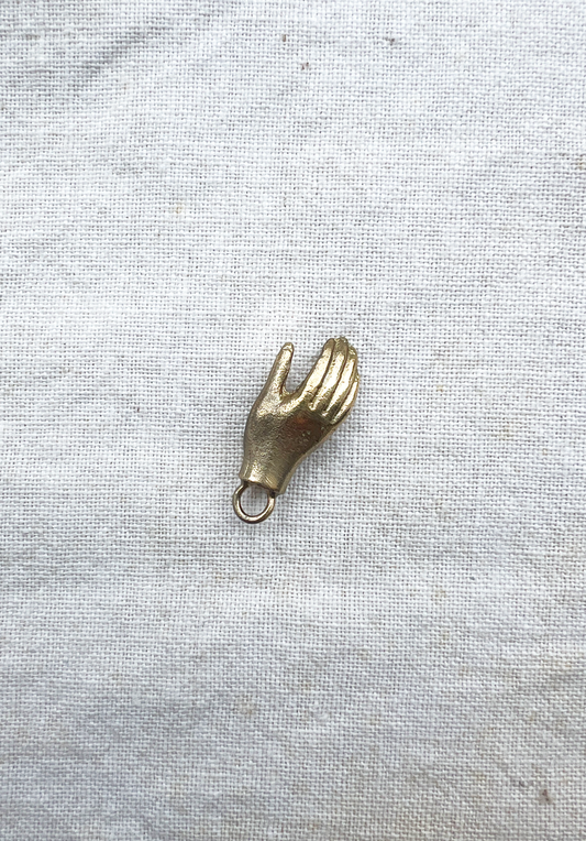 Brass Hand Charm