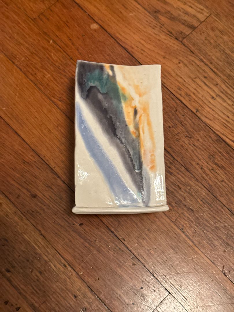 Colorful Extruded Clay Vase