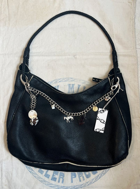 Oversized Bag with Chain and Charm
