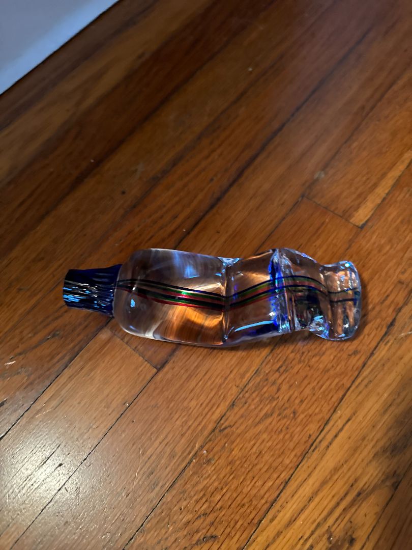 Handmade Glass Toothpaste Tube Sculpture