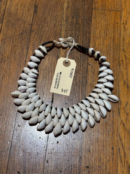 African Cowrie Shell Necklace