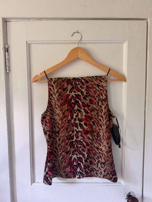 Tan My Michelle My Michelle animal print tank, Large