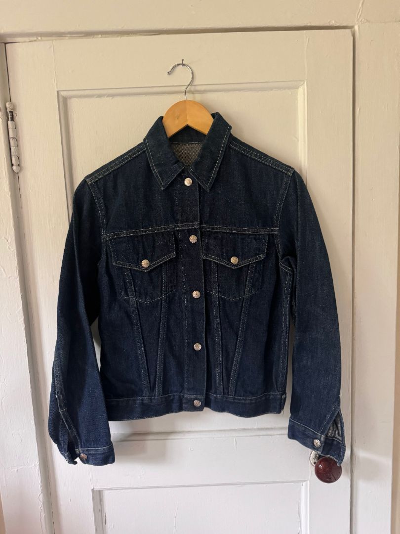 Blue NA Made in Mexico dark wash denim jacket