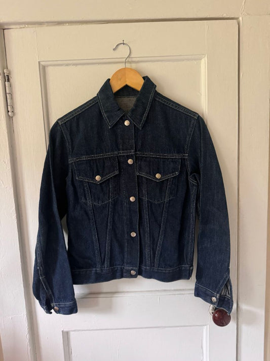 Blue NA Made in Mexico dark wash denim jacket