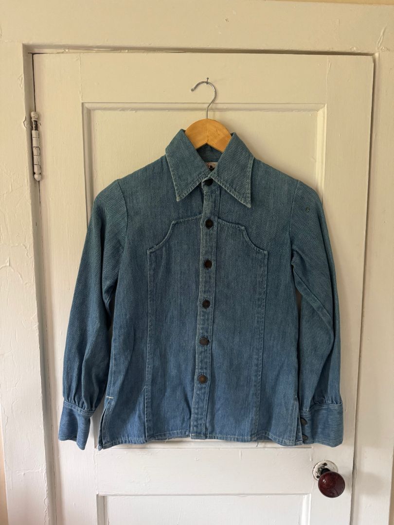 Blue Mitey Miss Mitey Miss denim jacket, 9/12