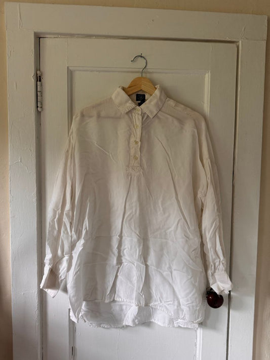White Gap Gap White 3/4 buttonup, Medium