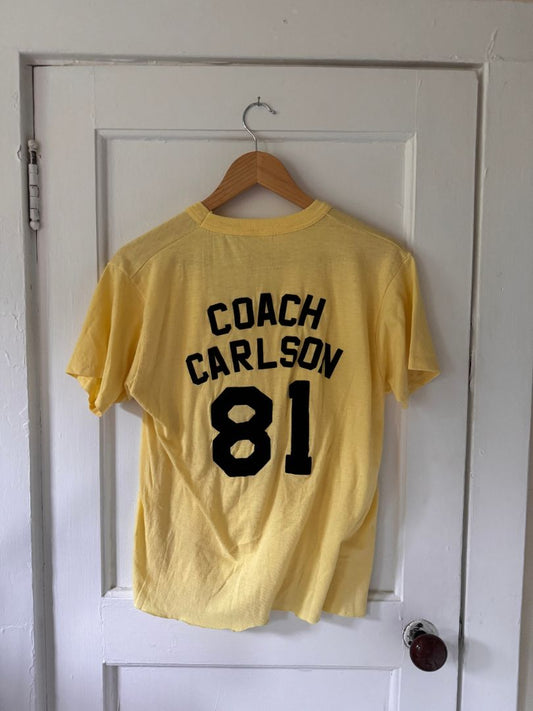 yellow  Coach Carlson single stitch t-shirt