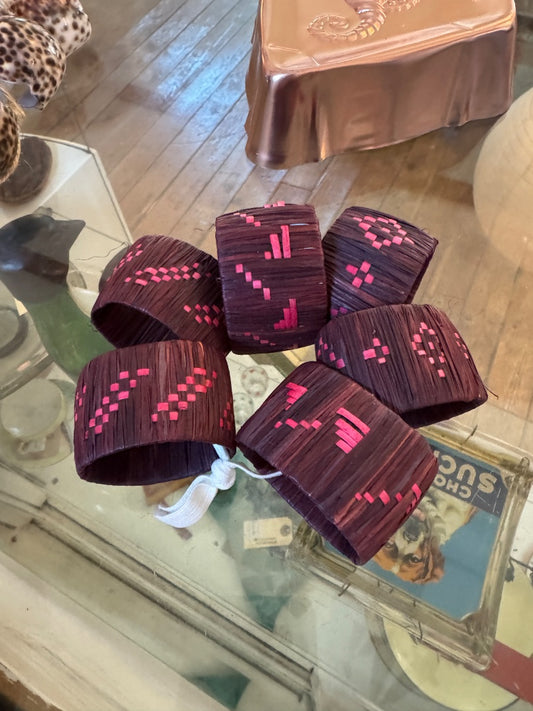 Woven napkin holder