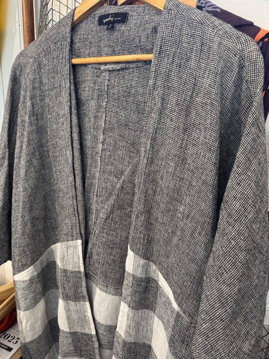 Yushi linen kimono shirt