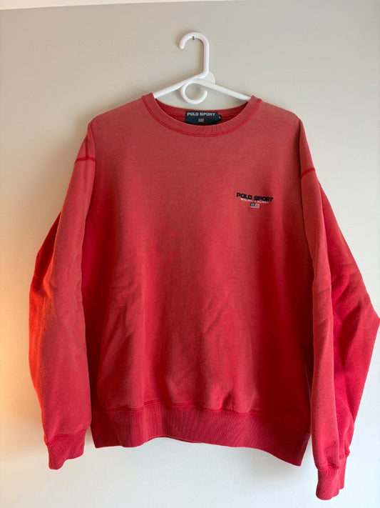 Red Polo Sport clothing: vintage, Large