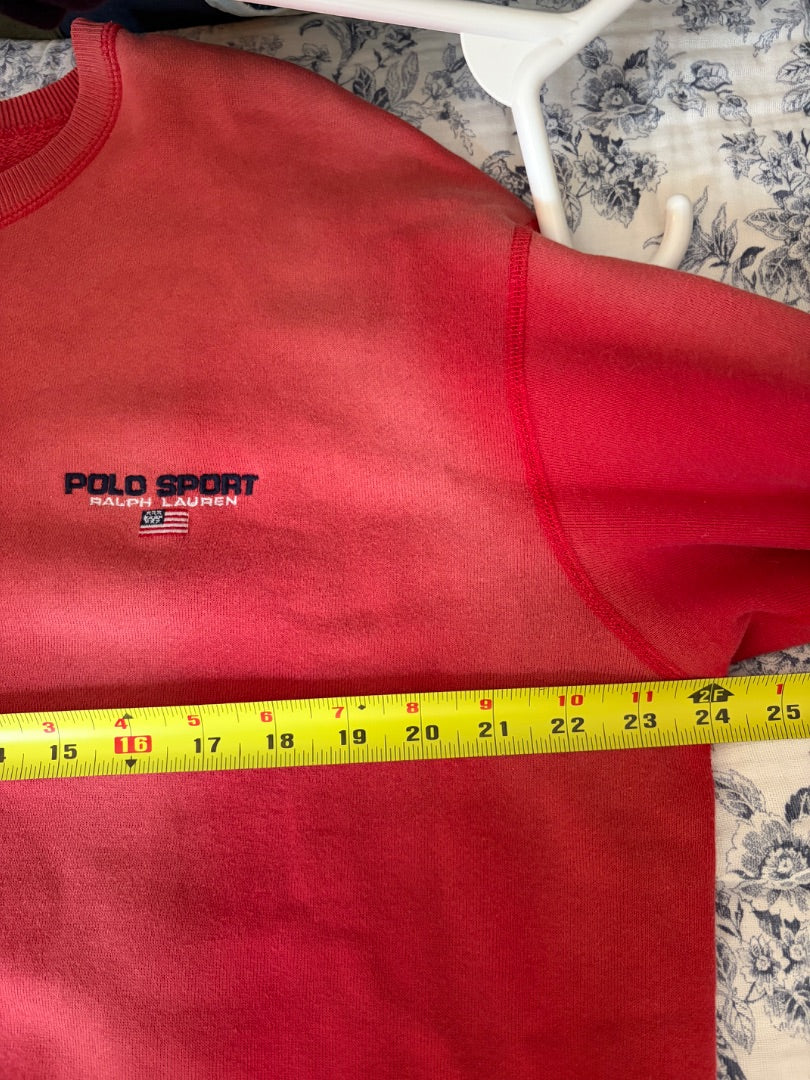 Red Polo Sport clothing: vintage, Large