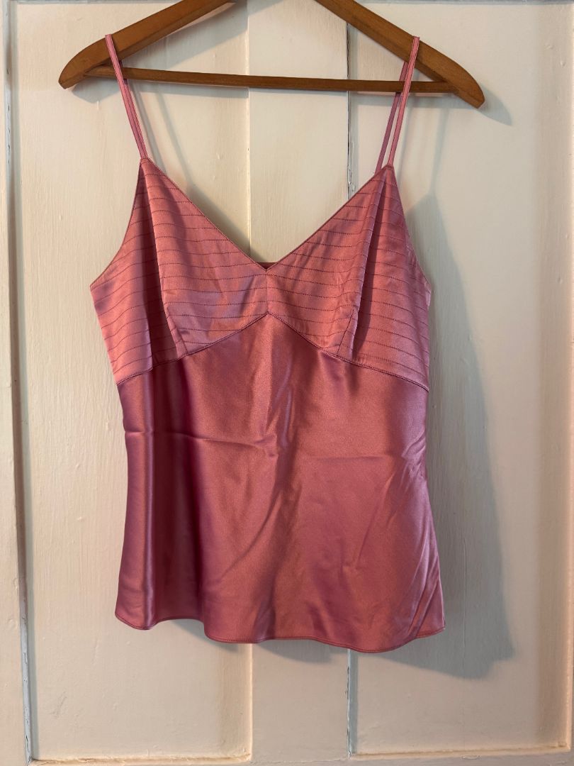 INC pink silk tank, 4