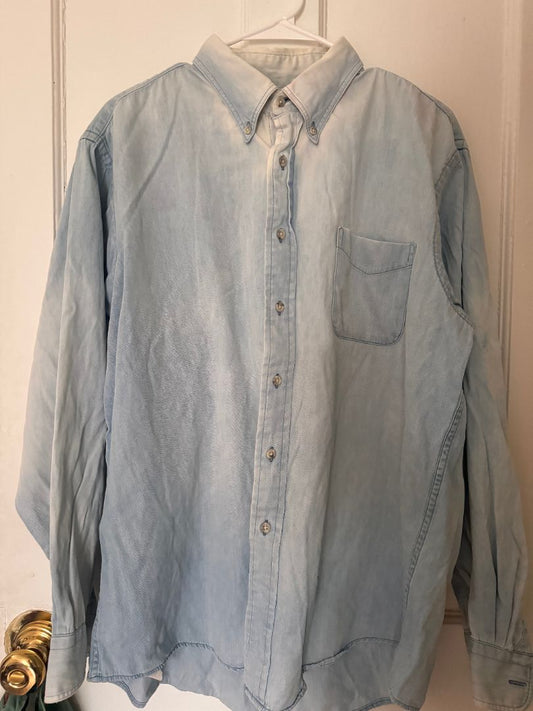 Land's End denim buttondown