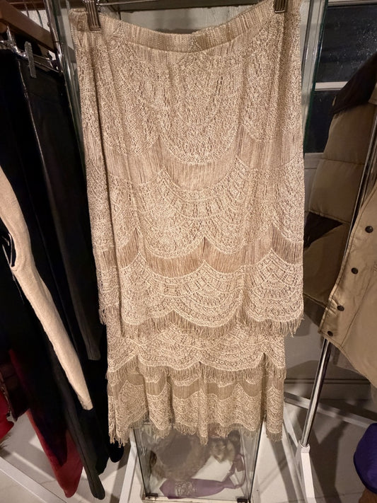 Layered shimmer skirt