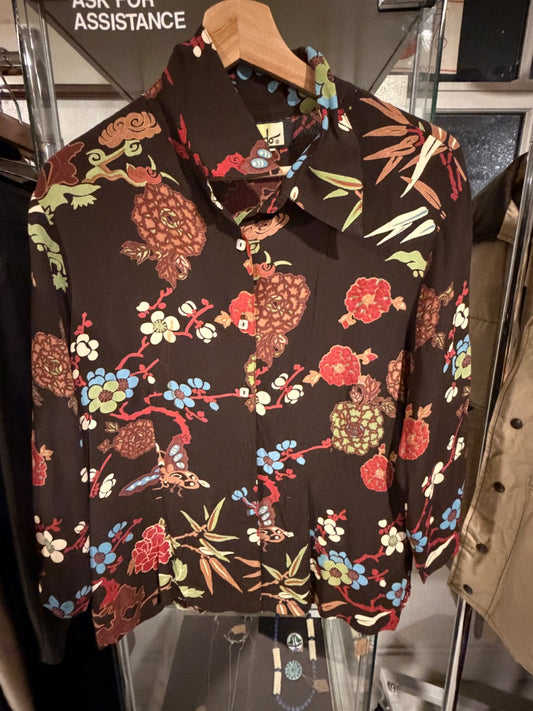 90’s cherry blossom blouse