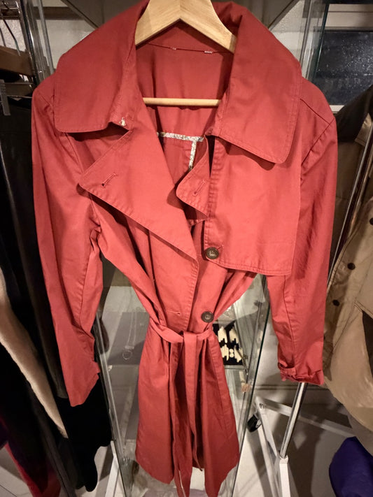 Terracotta cotton trench