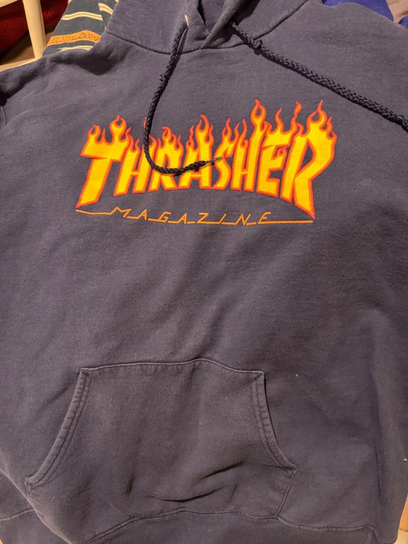 Navy Thrasher hoodie