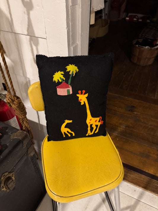 40’s felt circus pillow