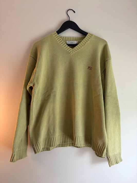 Green Yves Saint Laurent clothing: vintage, L