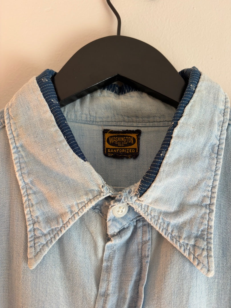 Chambray Washington “Dee Cee” clothing: vintage, XL