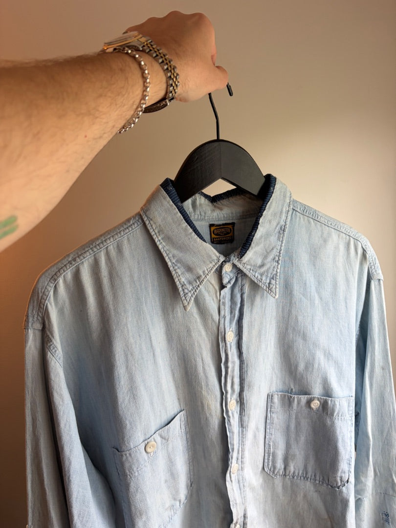 Chambray Washington “Dee Cee” clothing: vintage, XL