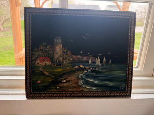 Velvet lighthouse art