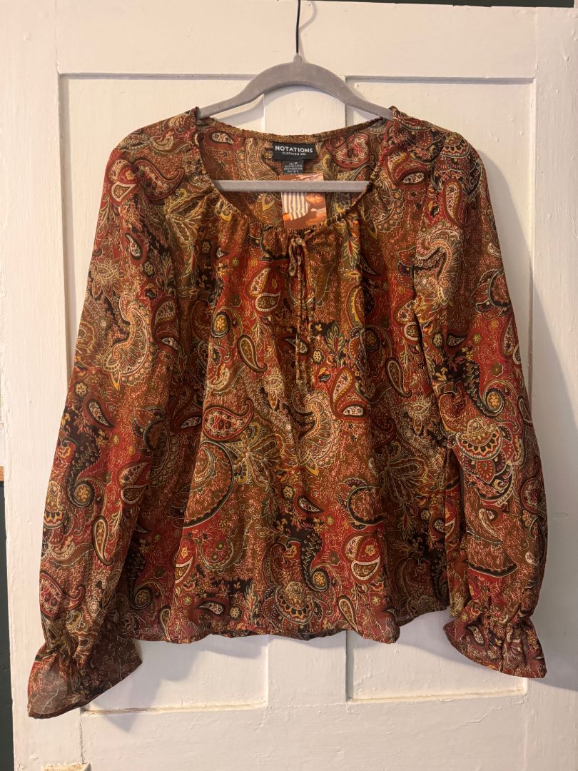 Notations paisley blouse
