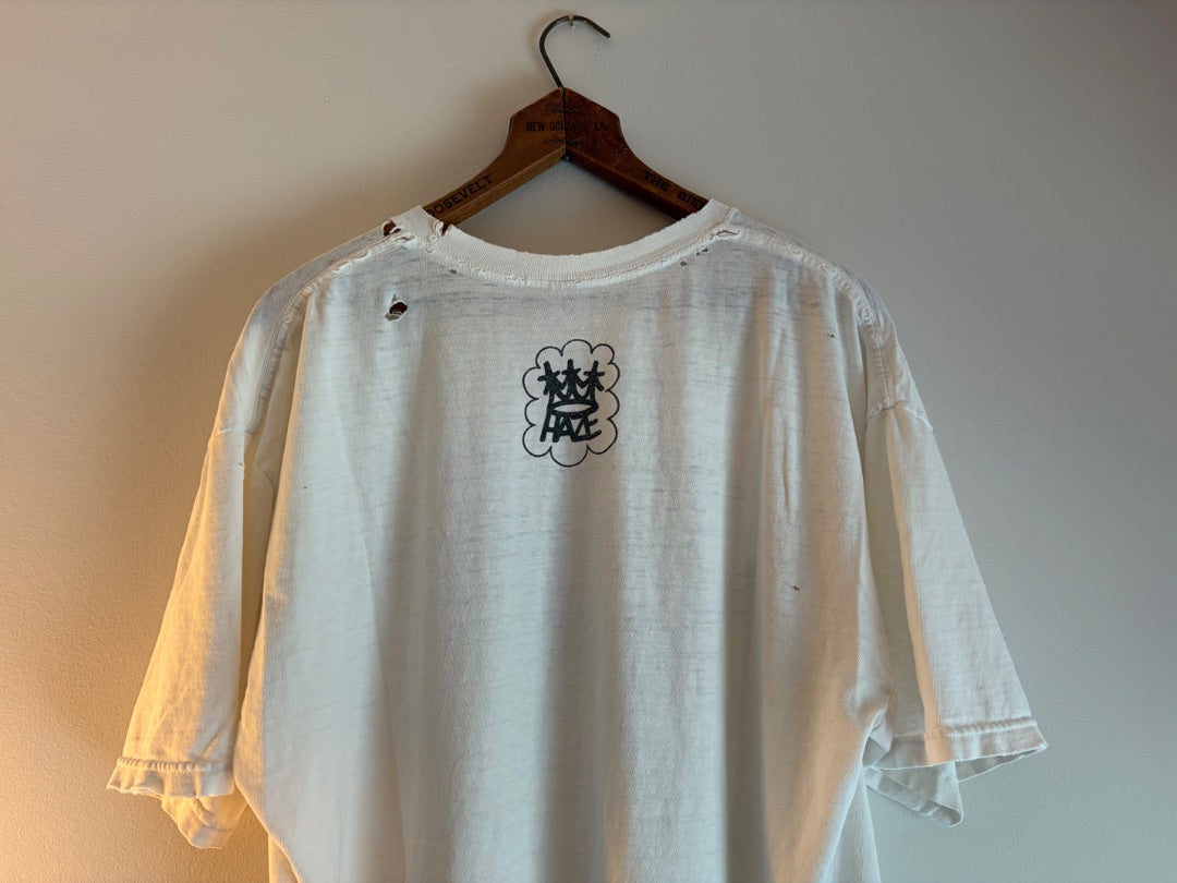 White Stussy clothing: vintage, L-XL