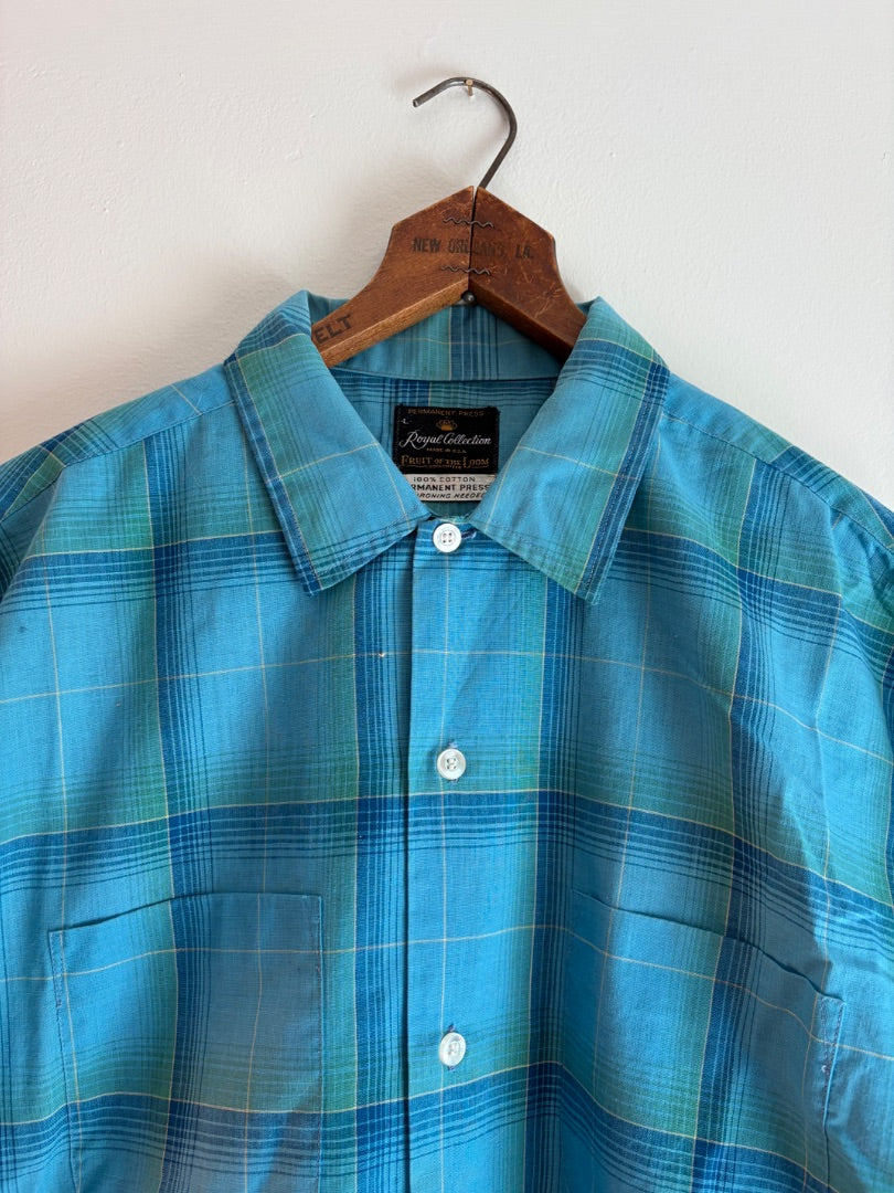 Teal Fruit of the Loom clothing: vintage, XL