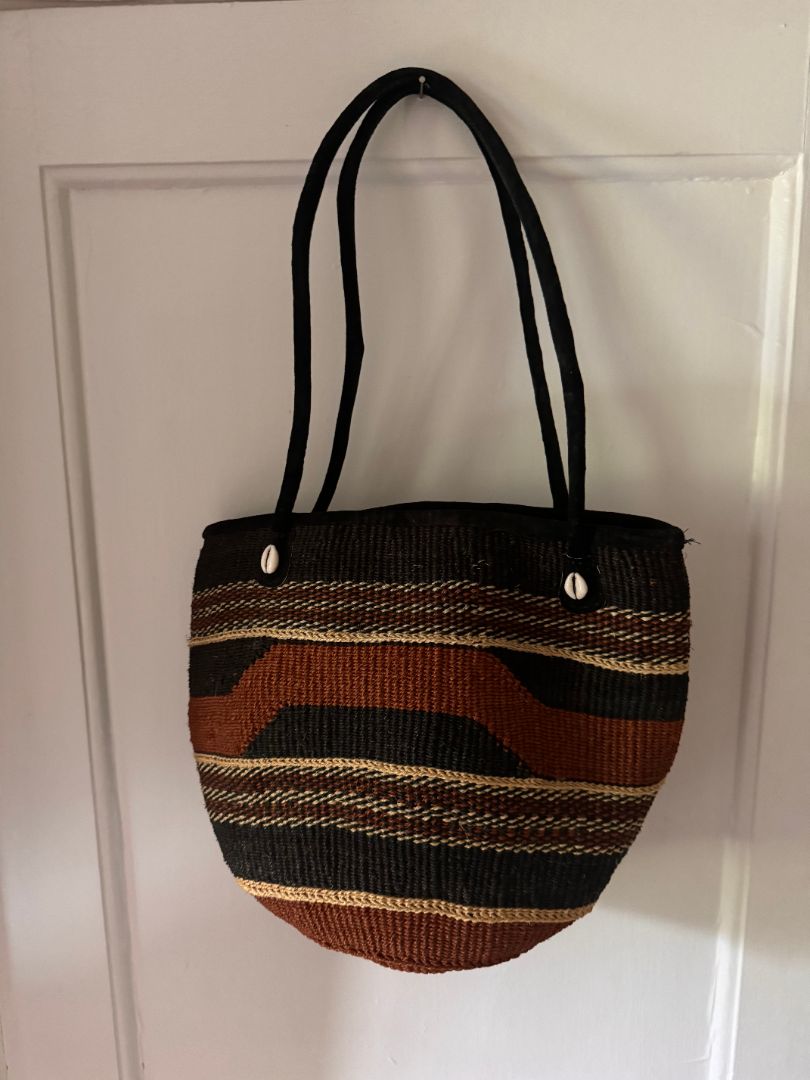 Knit Bag with Cowrie Shells