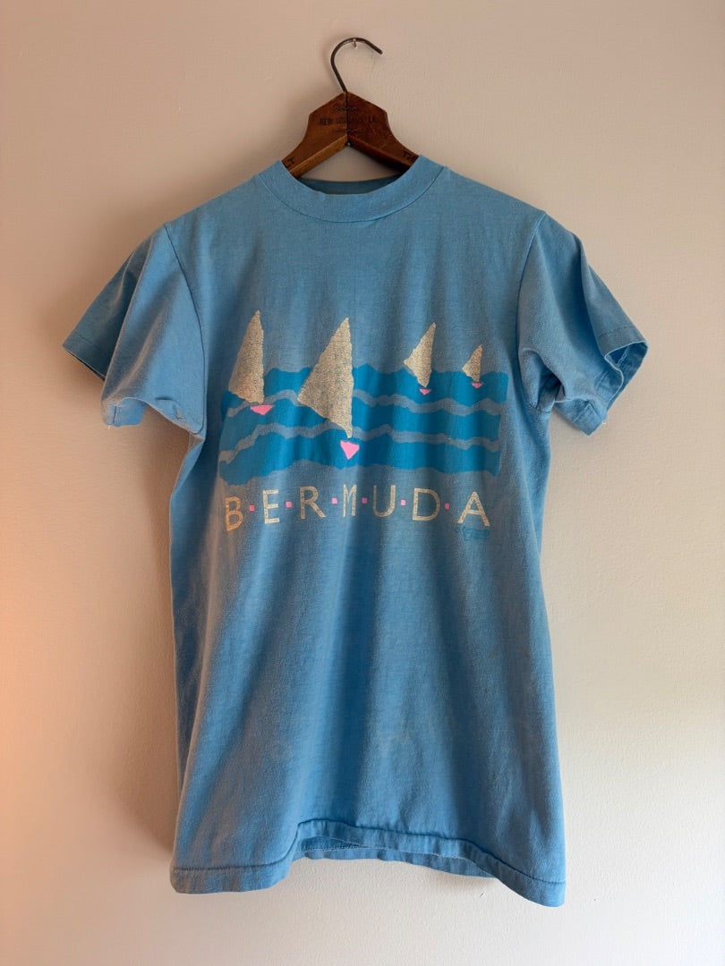 Blue Hanes clothing: vintage, S