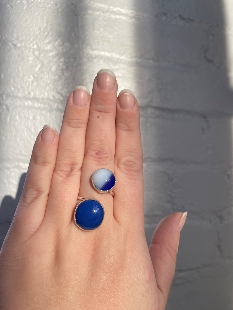 blue Isabel’s Glass art: new, jewelry