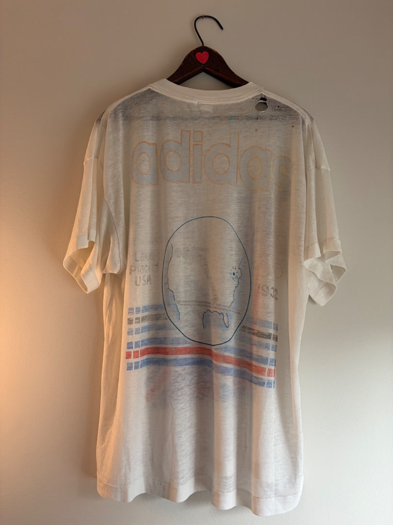 White Adidas clothing: vintage, XL