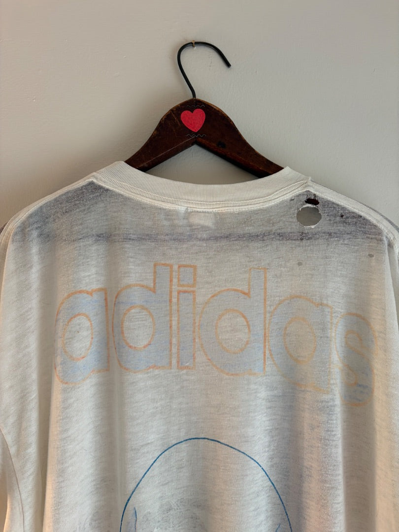 White Adidas clothing: vintage, XL