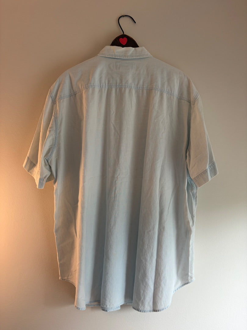 Chambray Polo Country clothing: vintage, XL