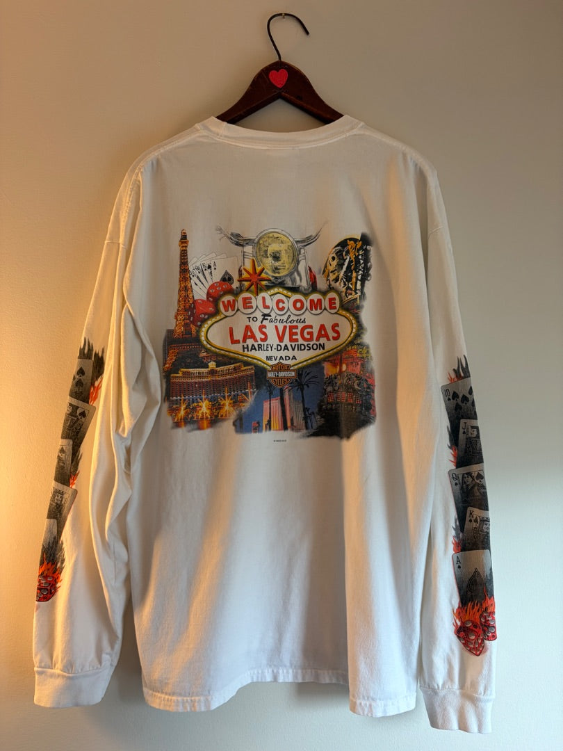 White Harley-Davidson clothing: vintage, XL