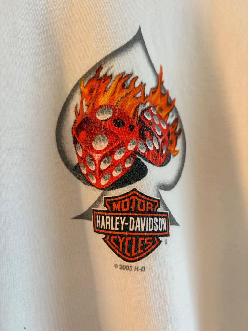 White Harley-Davidson clothing: vintage, XL
