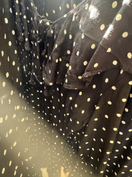 90’s polka dot ruffle dress