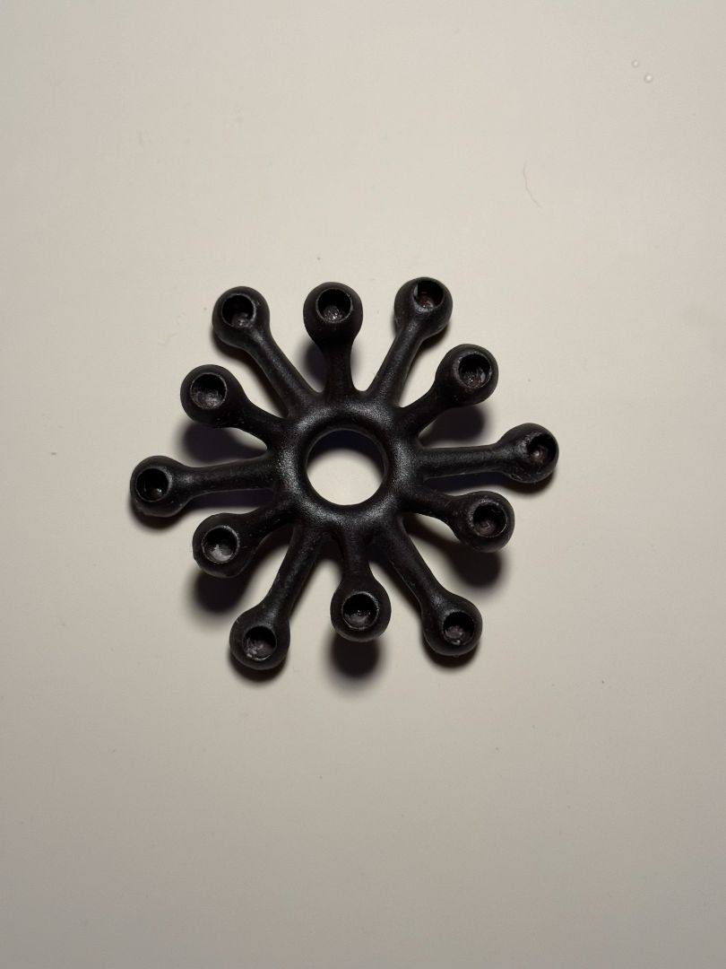 Black Dansk Dansk Iron Spider Candelabra