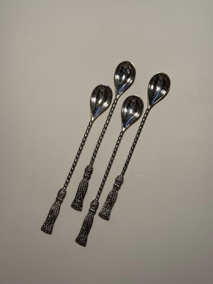 Silver Silea Tassel Cocktail Spoons